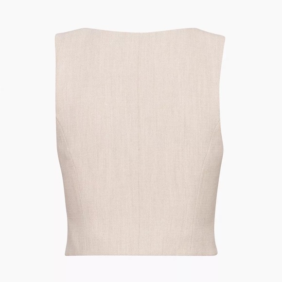 Aritzia Tops Aritzia Wilfred Desire Suit Vest Tweed Poshmark